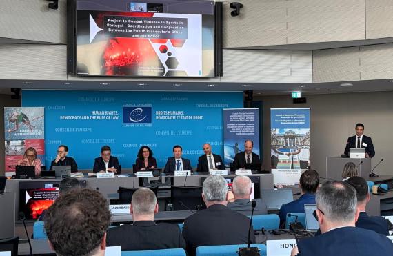 Apresentação do Projeto de combate à violência no desporto no Conselho da Europa, em Estrasburgo